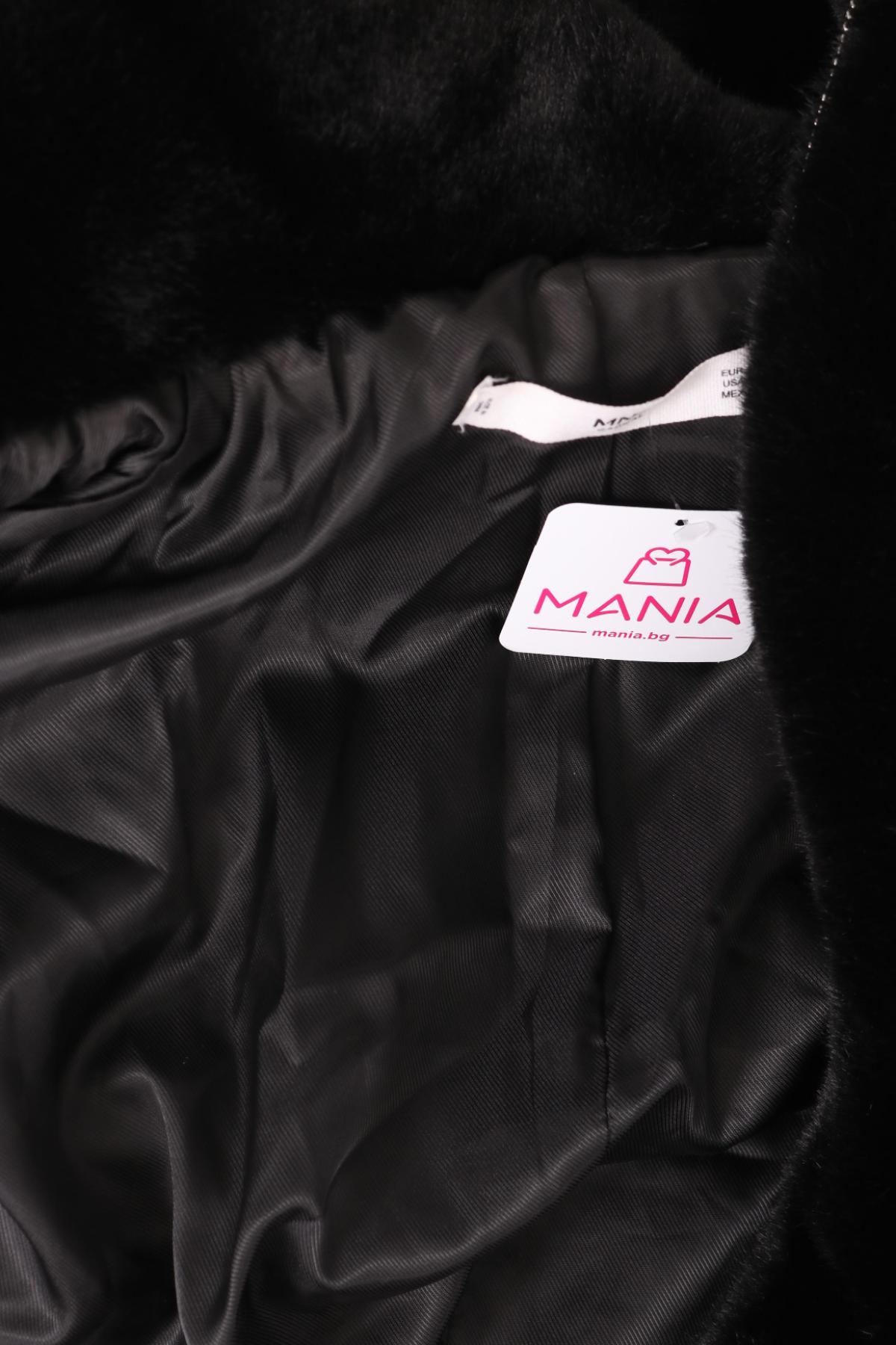 Палто с косъм MANGO4