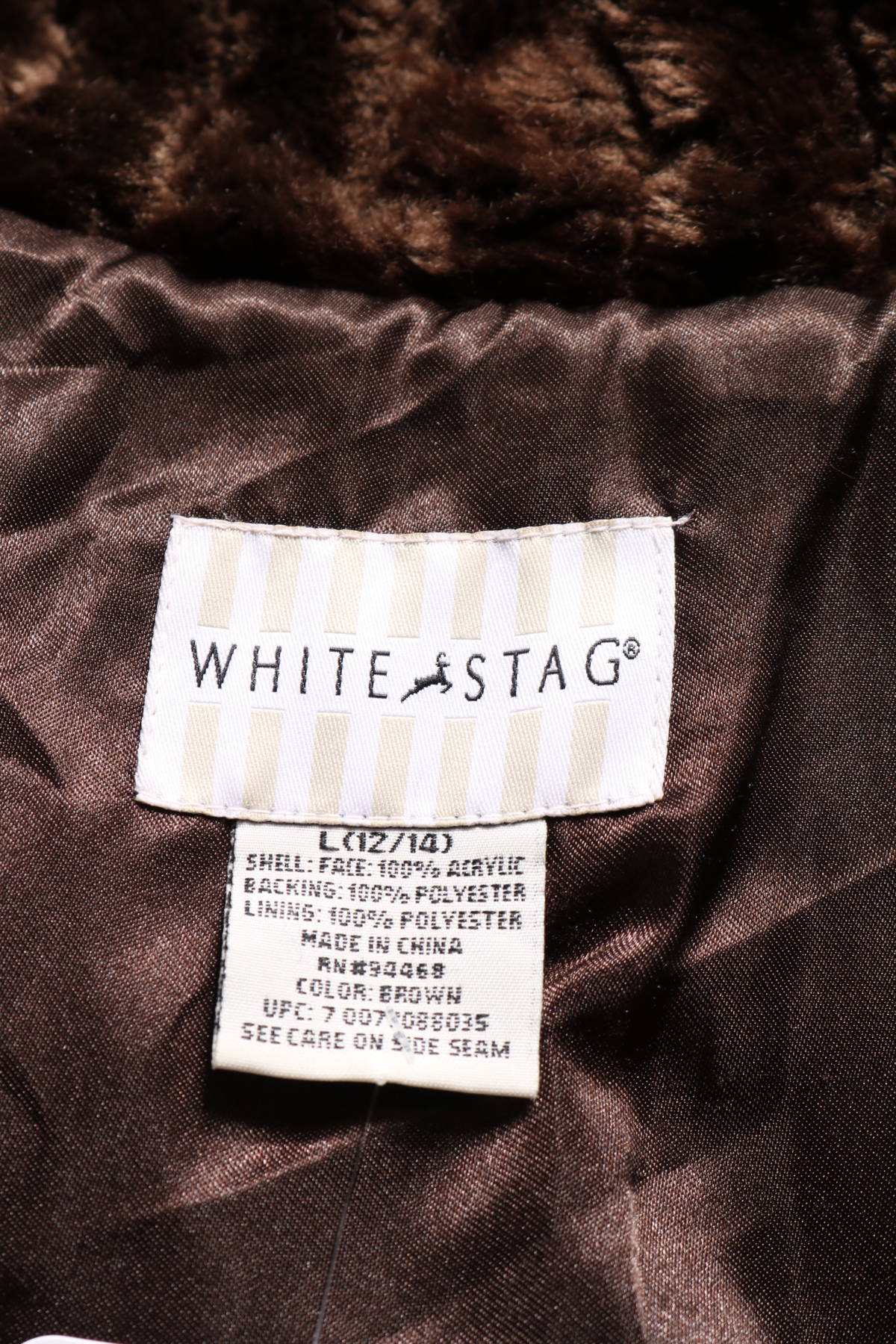 Палто с косъм WHITE STAG3