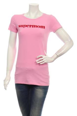Тениска с щампа SUPERMOM