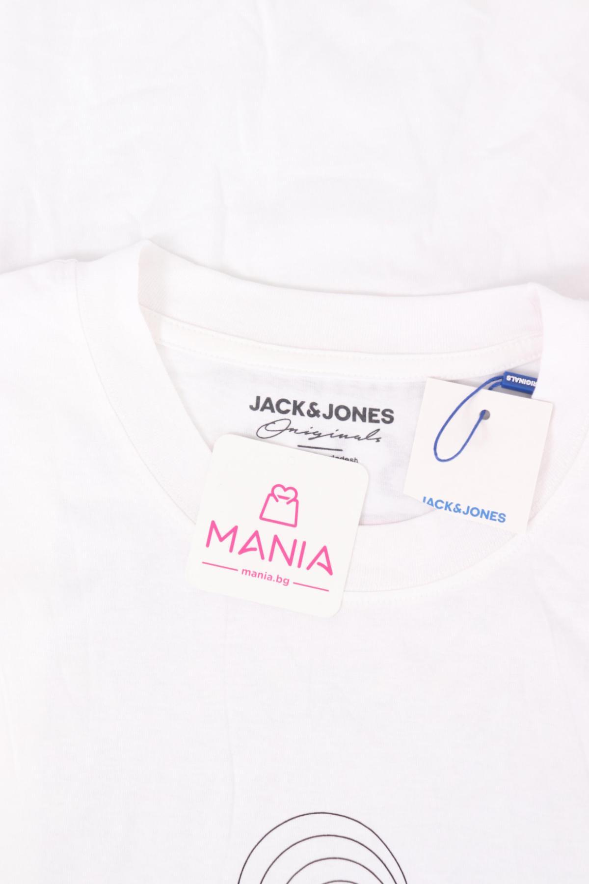 Тениска с щампа JACK & JONES3