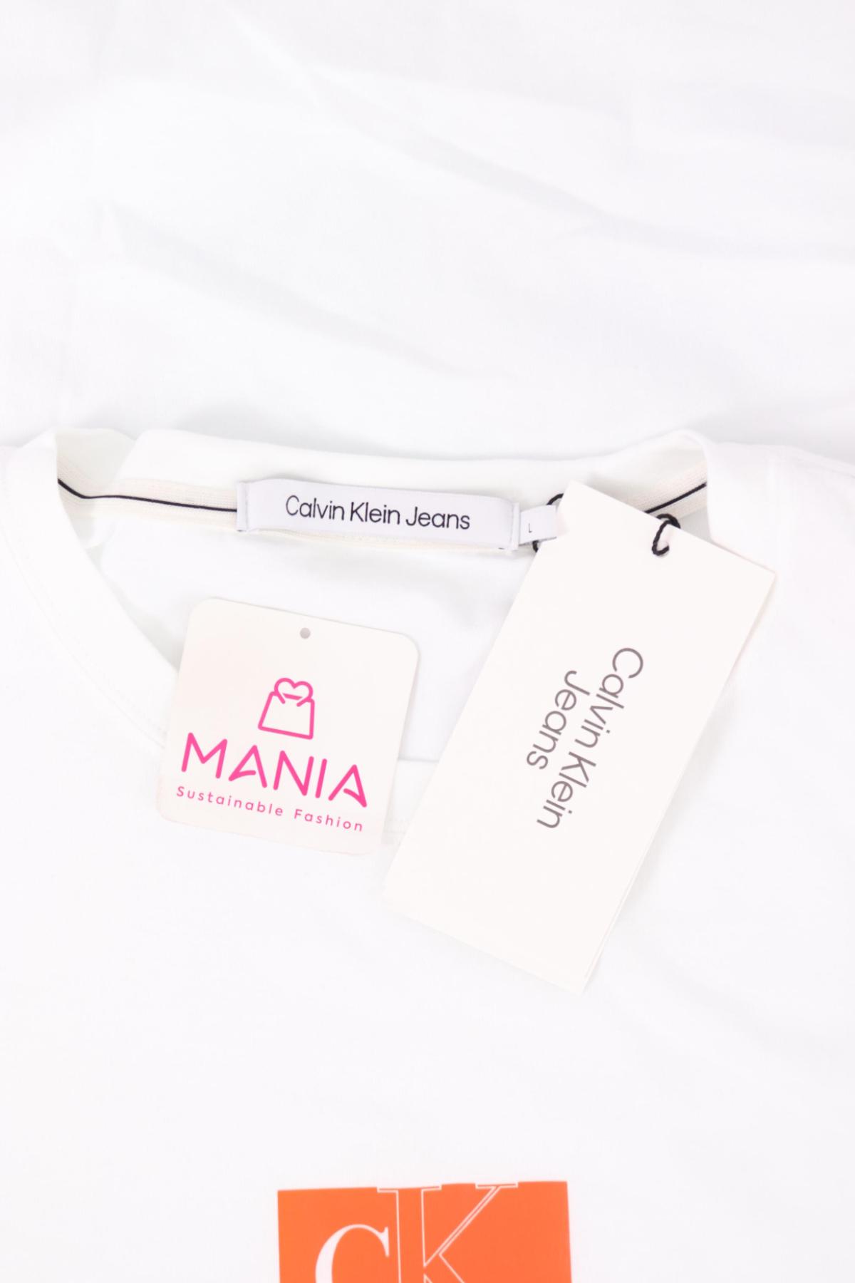 Тениска с щампа CALVIN KLEIN JEANS3 - Mania Тениска с щампа CALVIN KLEIN JEANS3