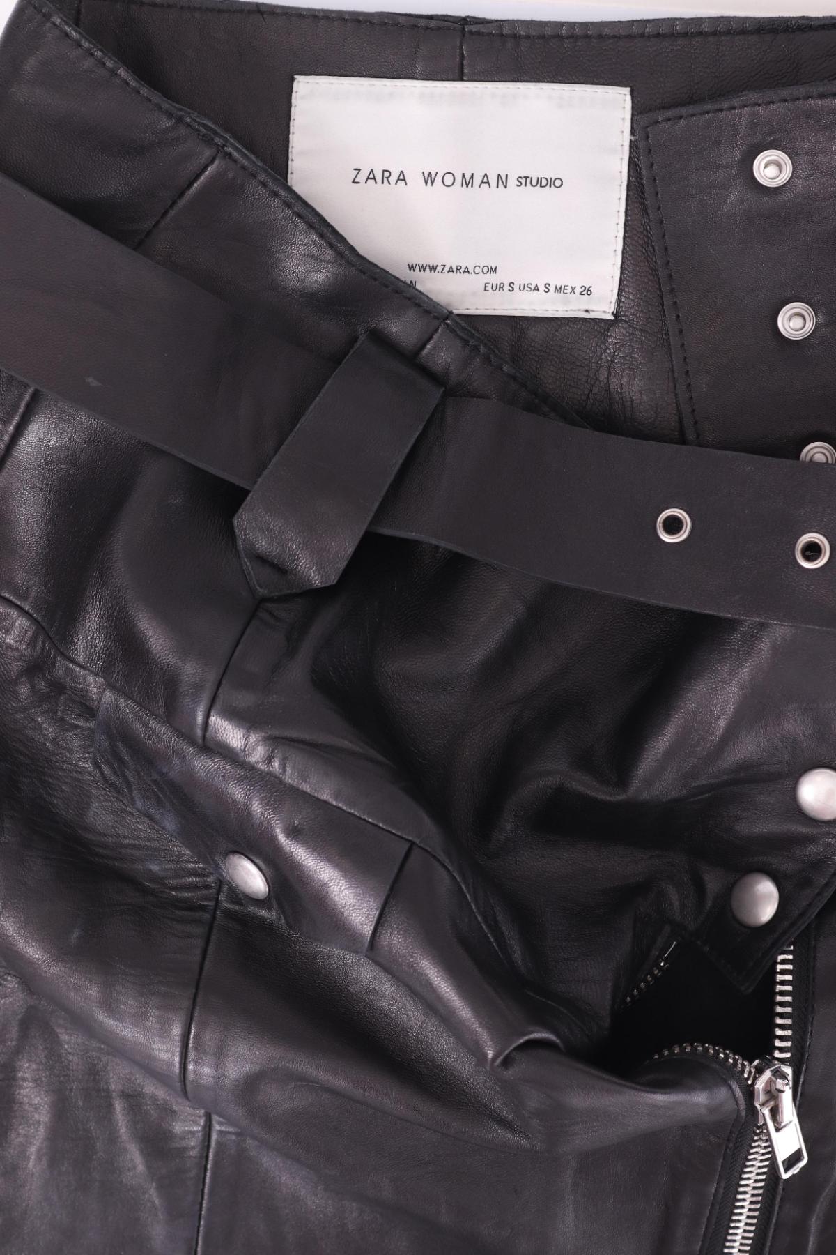 Кожена пола ZARA3