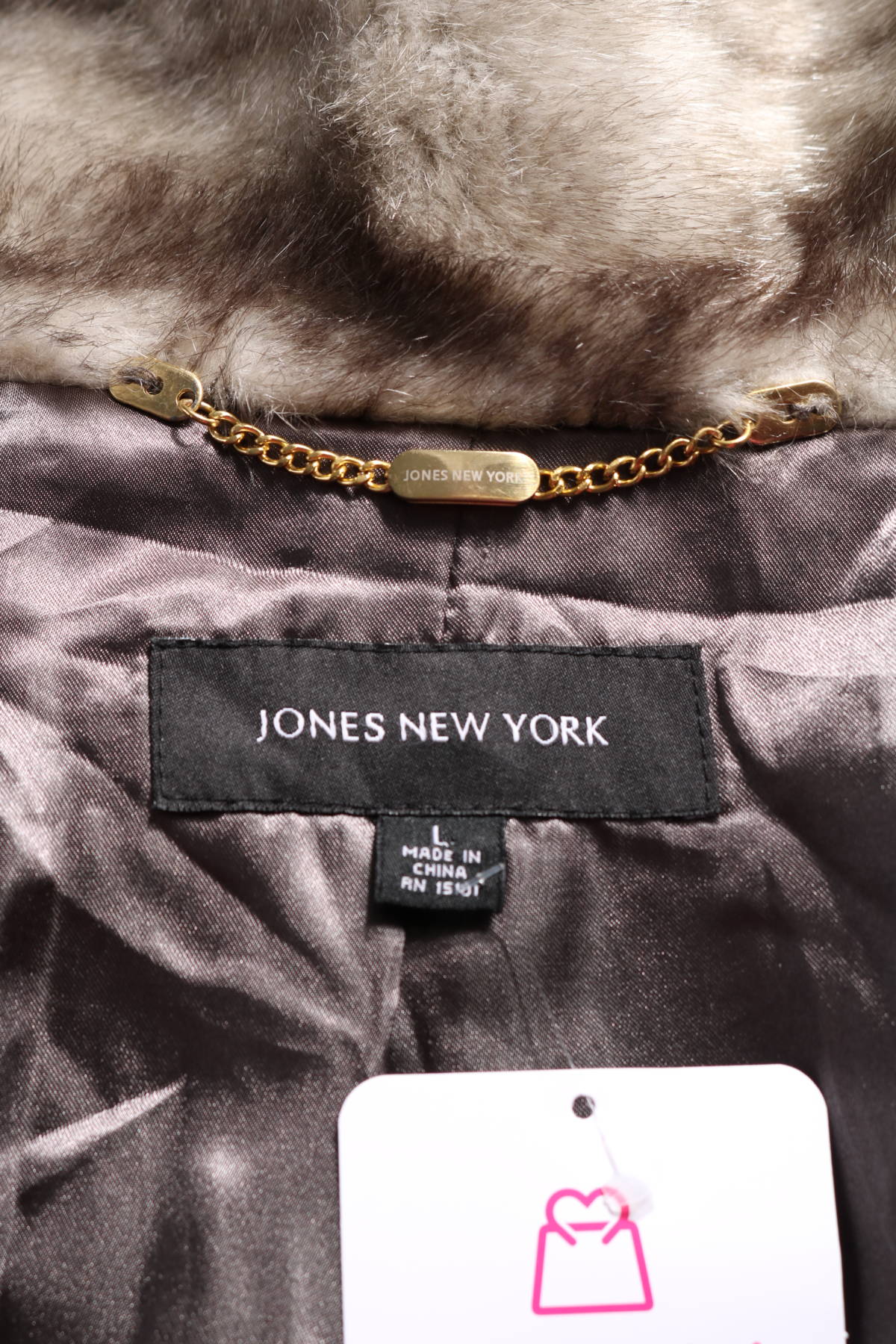 Палто с косъм JONES NEW YORK3