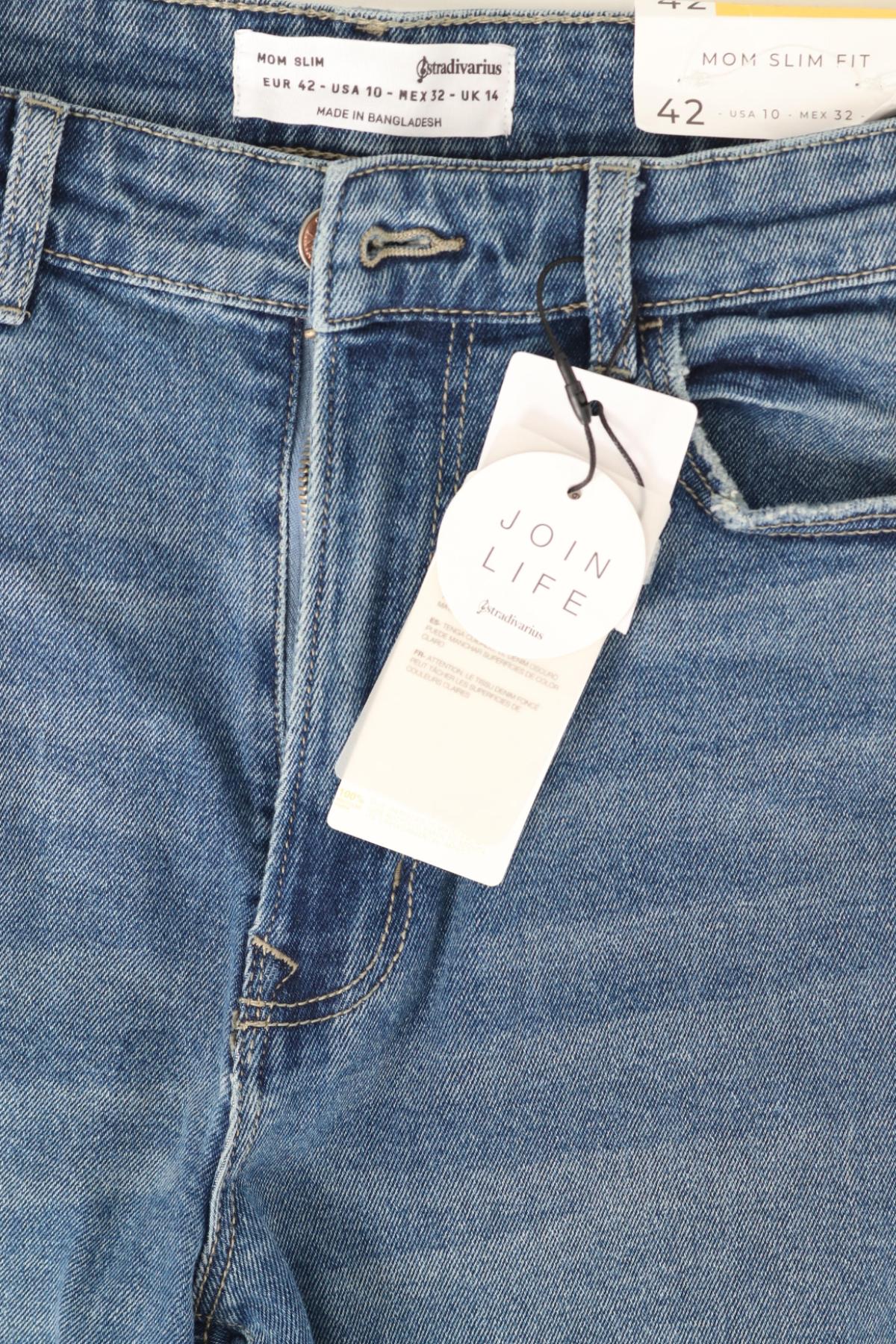 Дънки с висока талия STRADIVARIUS4