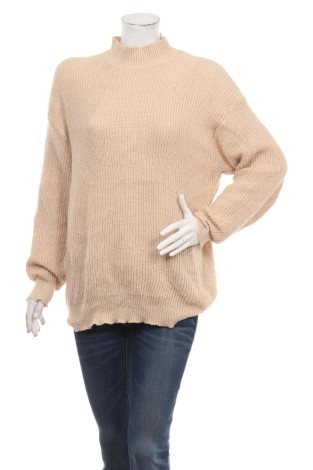 Пуловер с поло яка NO NAME