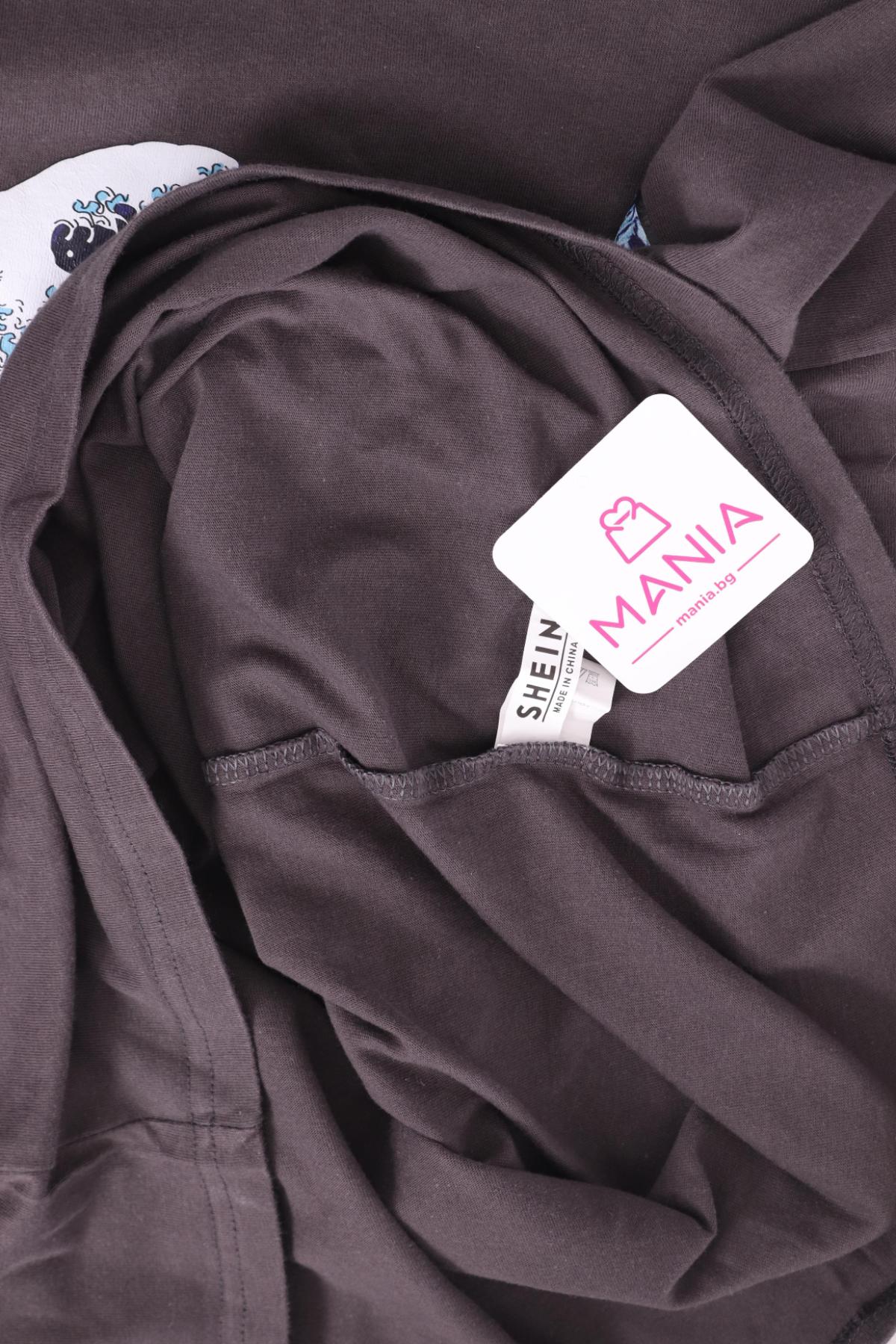 Тениска с щампа SHEIN3