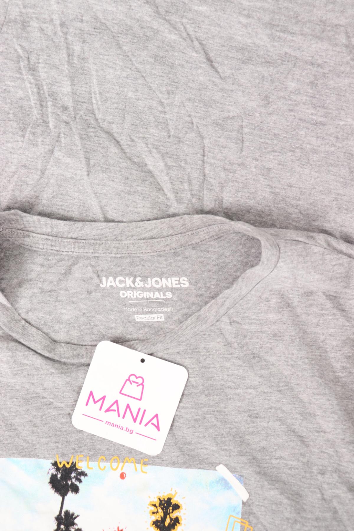 Тениска с щампа JACK & JONES3