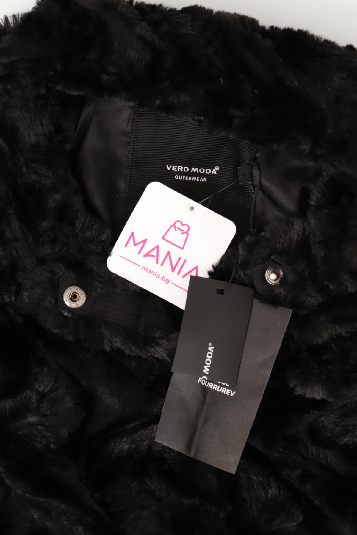 Палто с косъм VERO MODA4