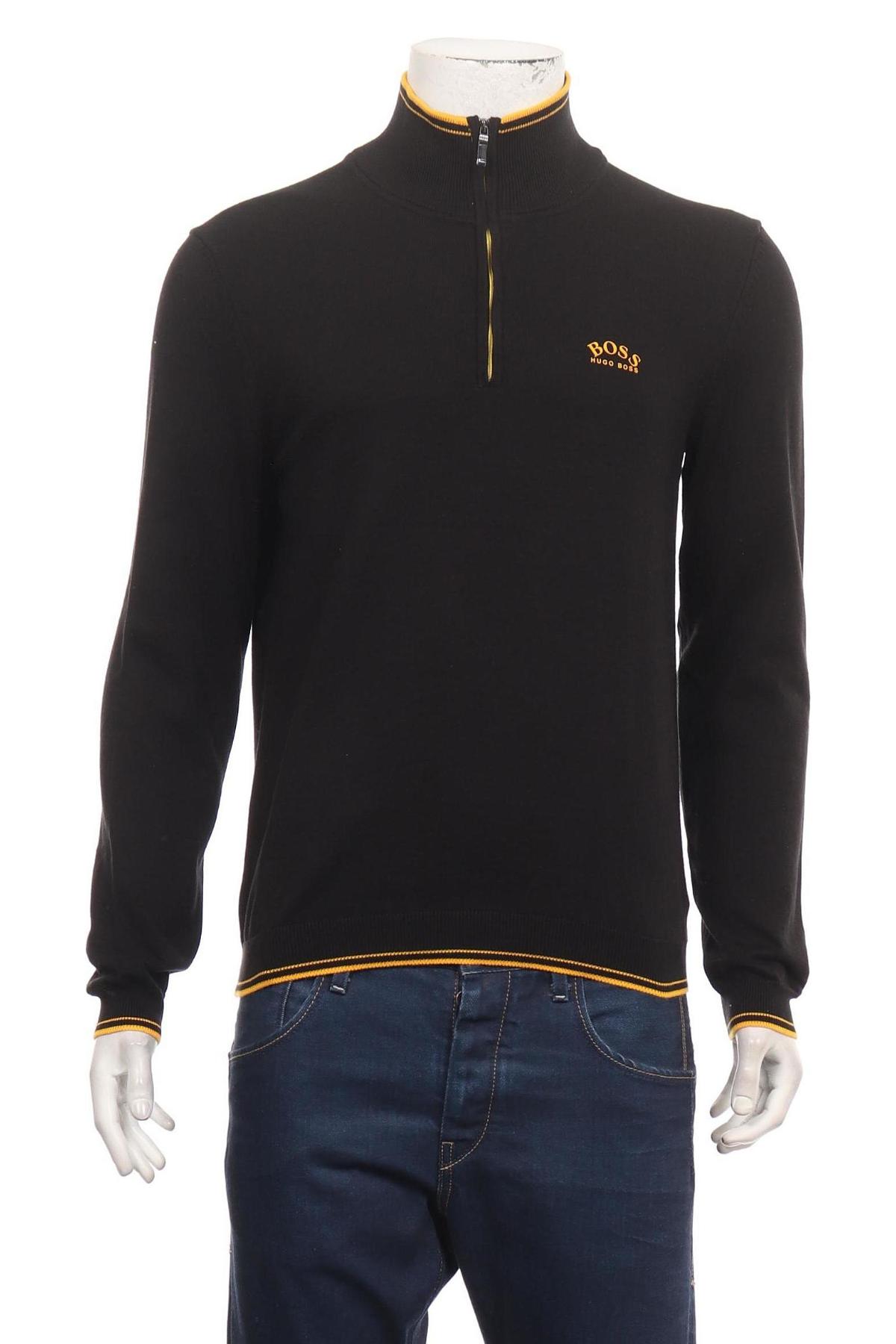 Пуловер с поло яка HUGO BOSS1