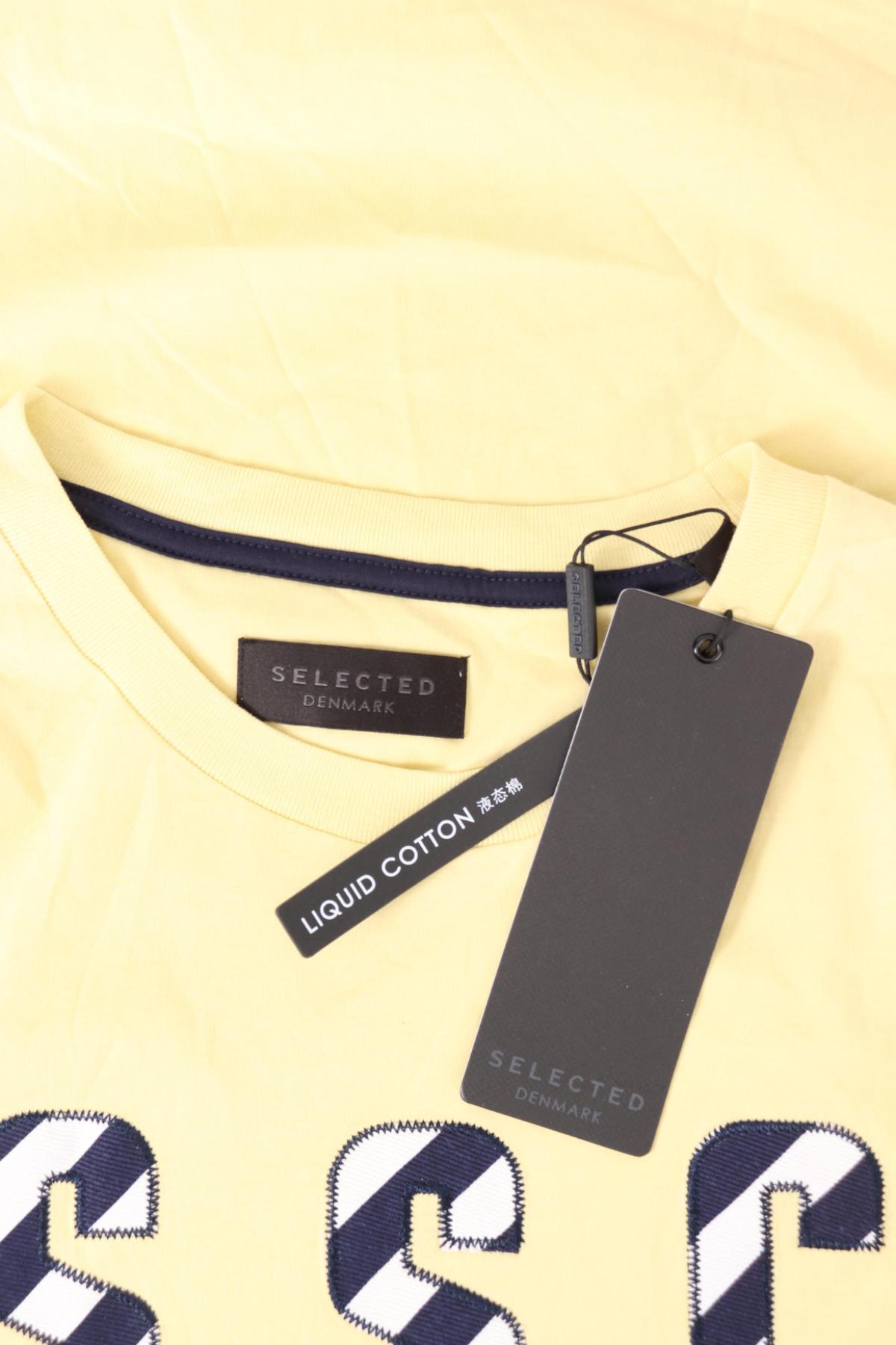 Тениска с щампа SELECTED3