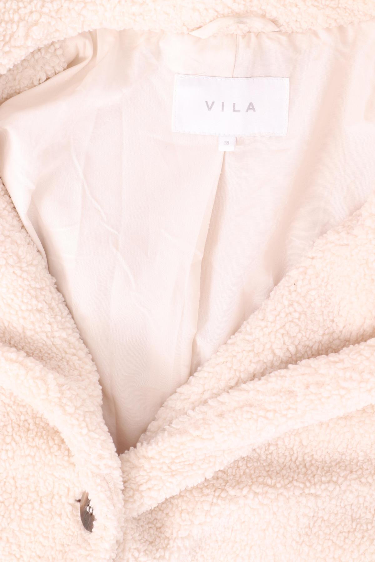 Палто с косъм VILA3