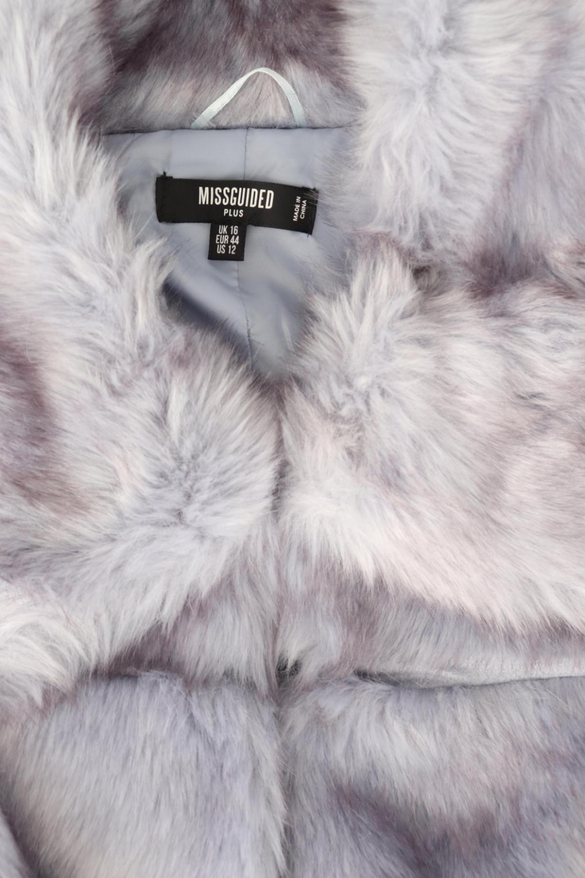 Палто с косъм MISSGUIDED3