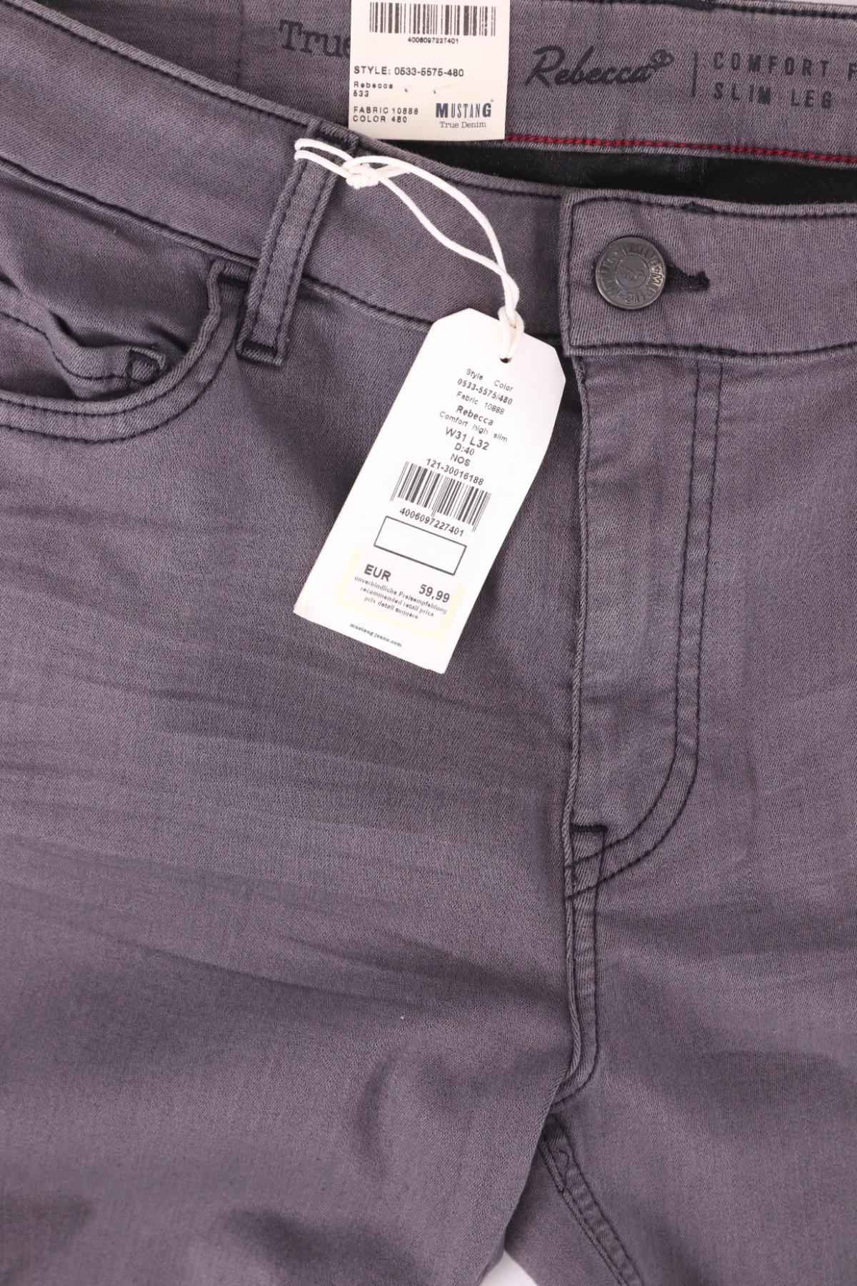 Дънки с висока талия MUSTANG4