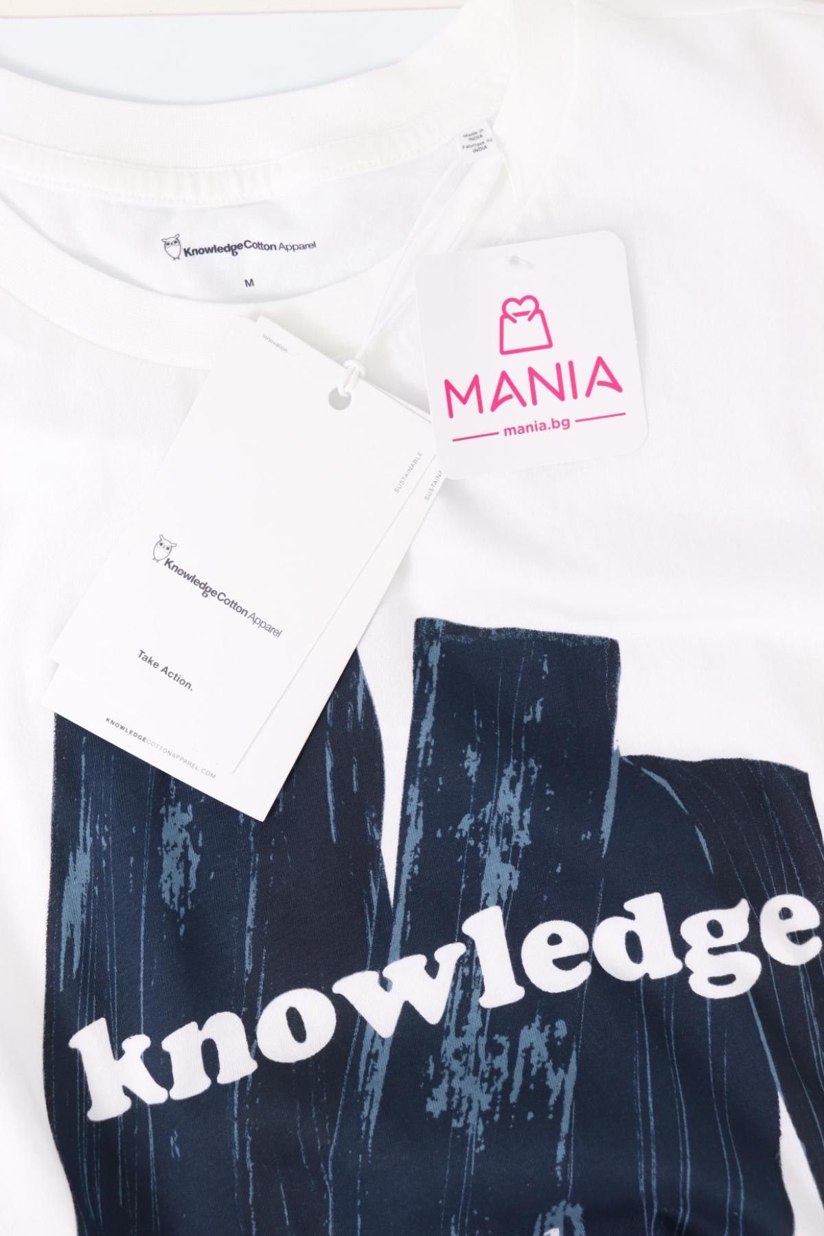 Тениска с щампа KNOWLEDGE COTTON APPAREL3
