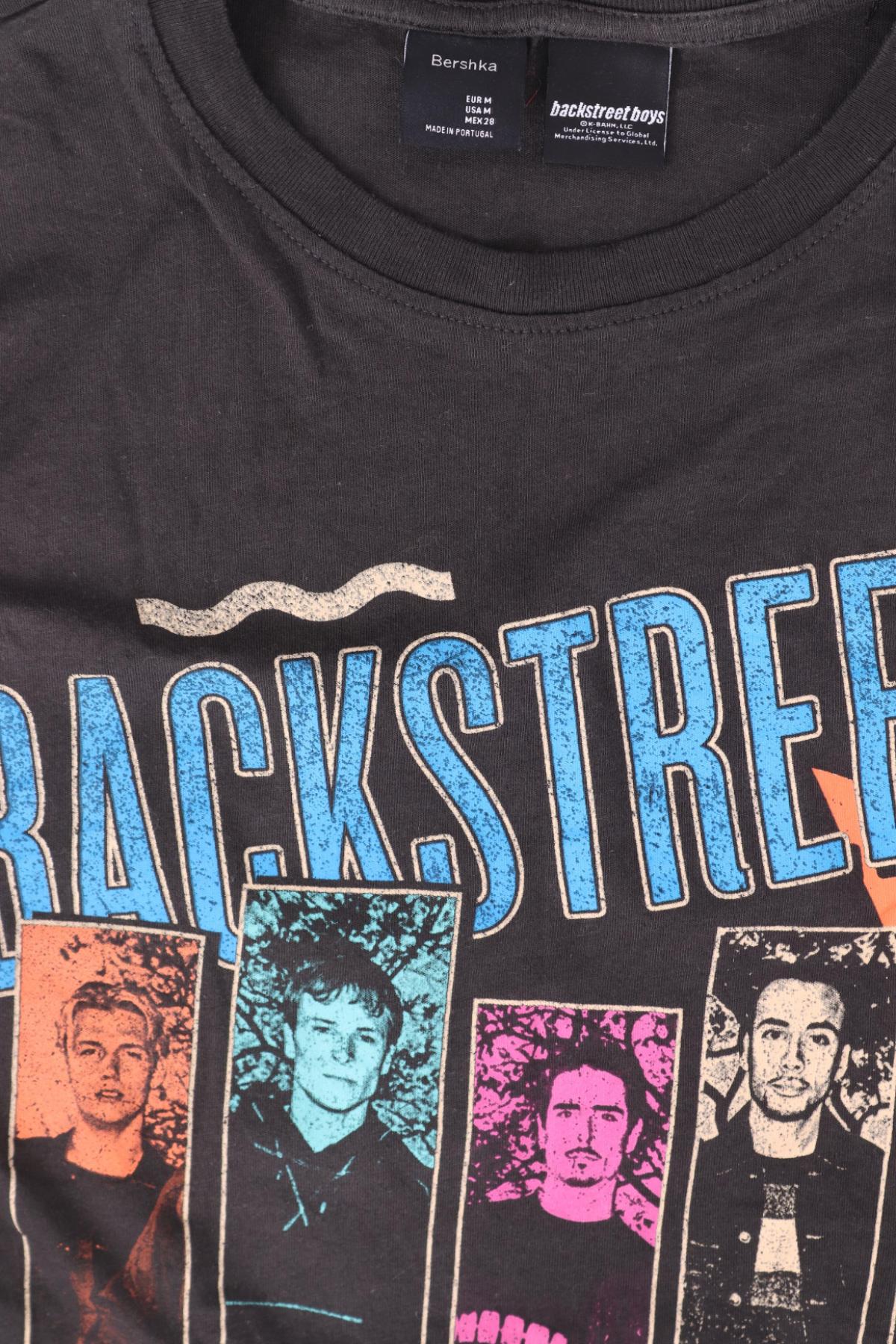 Тениска с щампа BERSHKA3