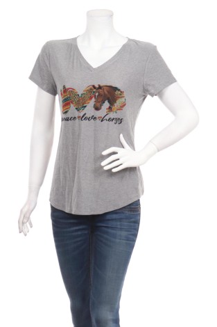 Tricou cu imprimeu NO BOUNDARIES