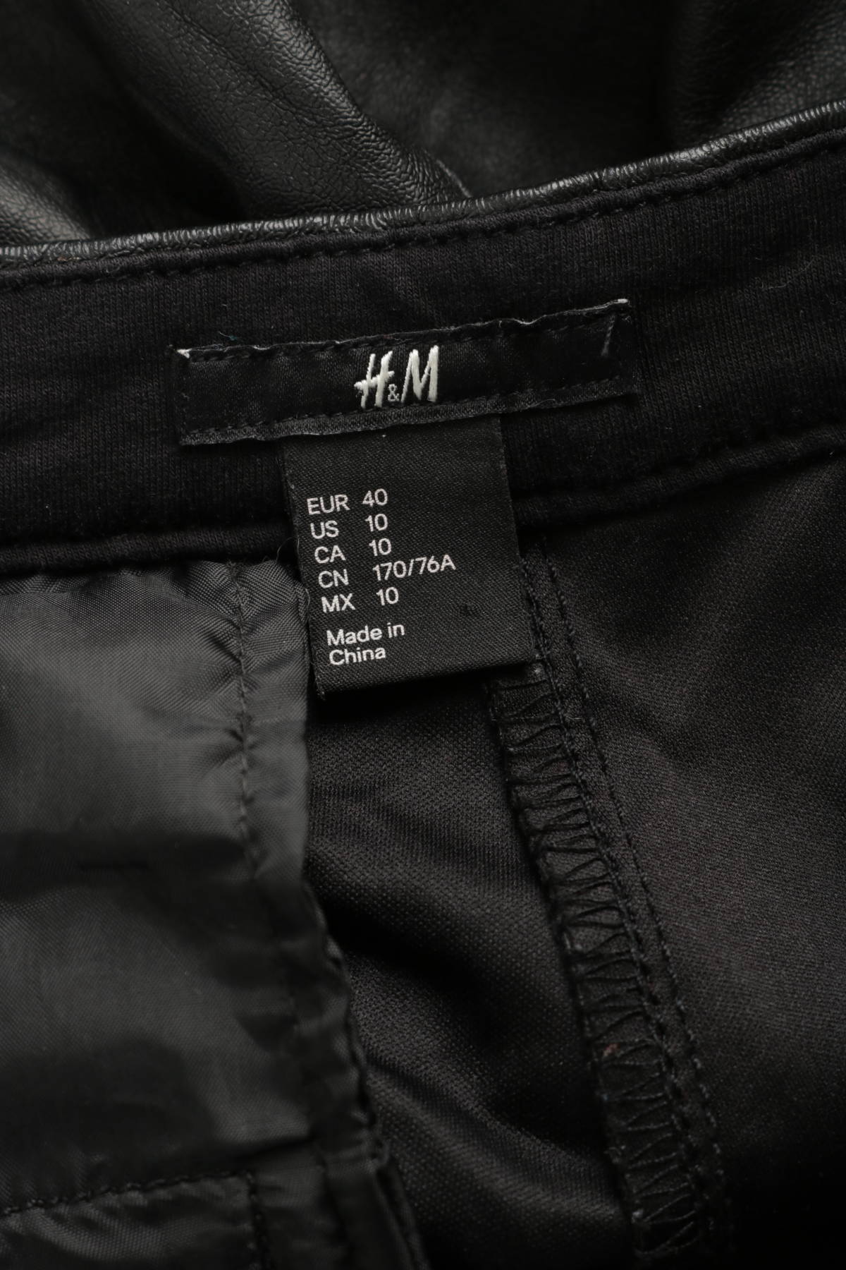 Кожен панталон H&M4