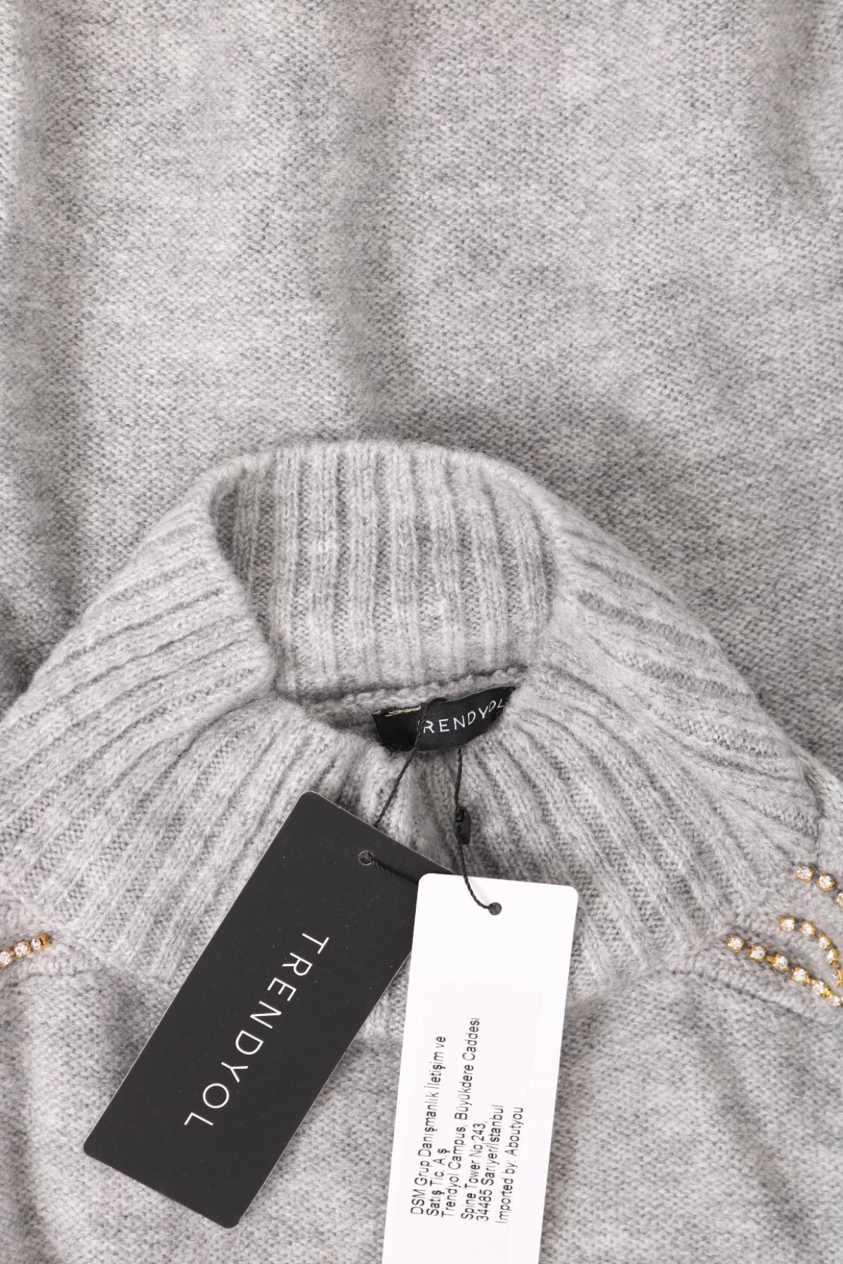 Пуловер с поло яка TRENDYOL3