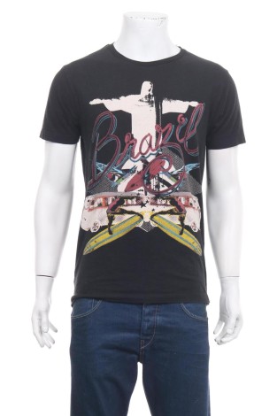 Тениска с щампа JACK & JONES