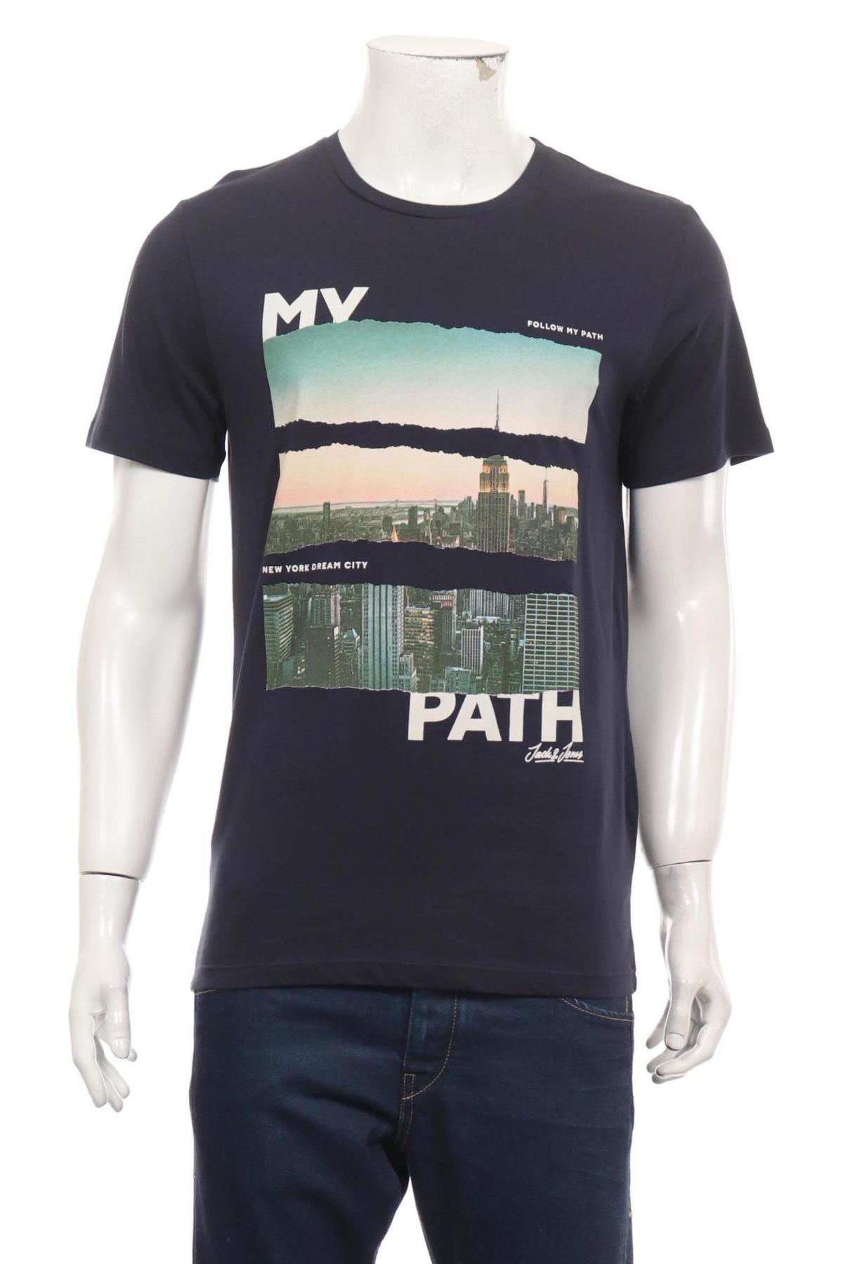 Тениска с щампа JACK & JONES1