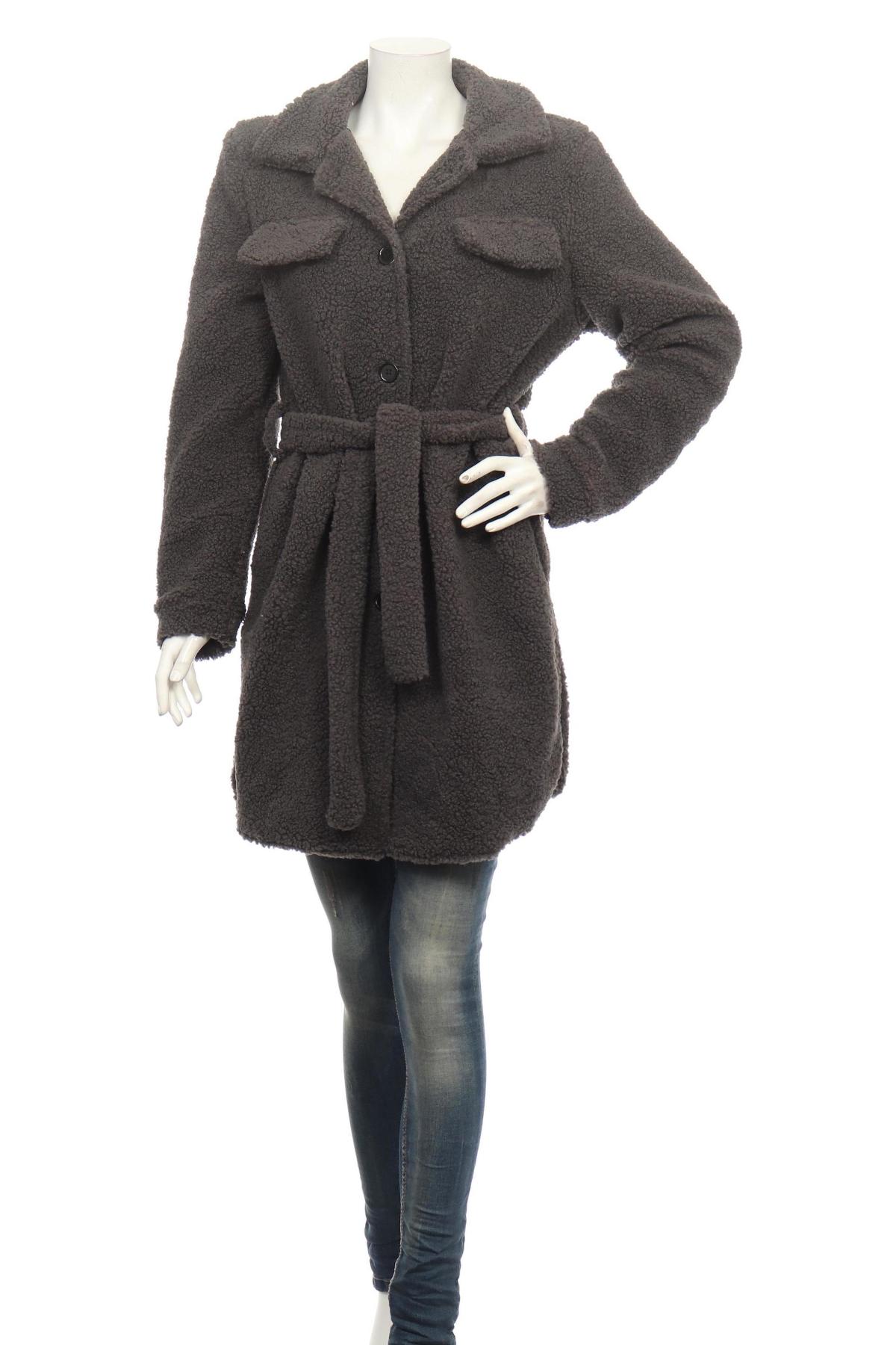 Палто с косъм SHEIN1