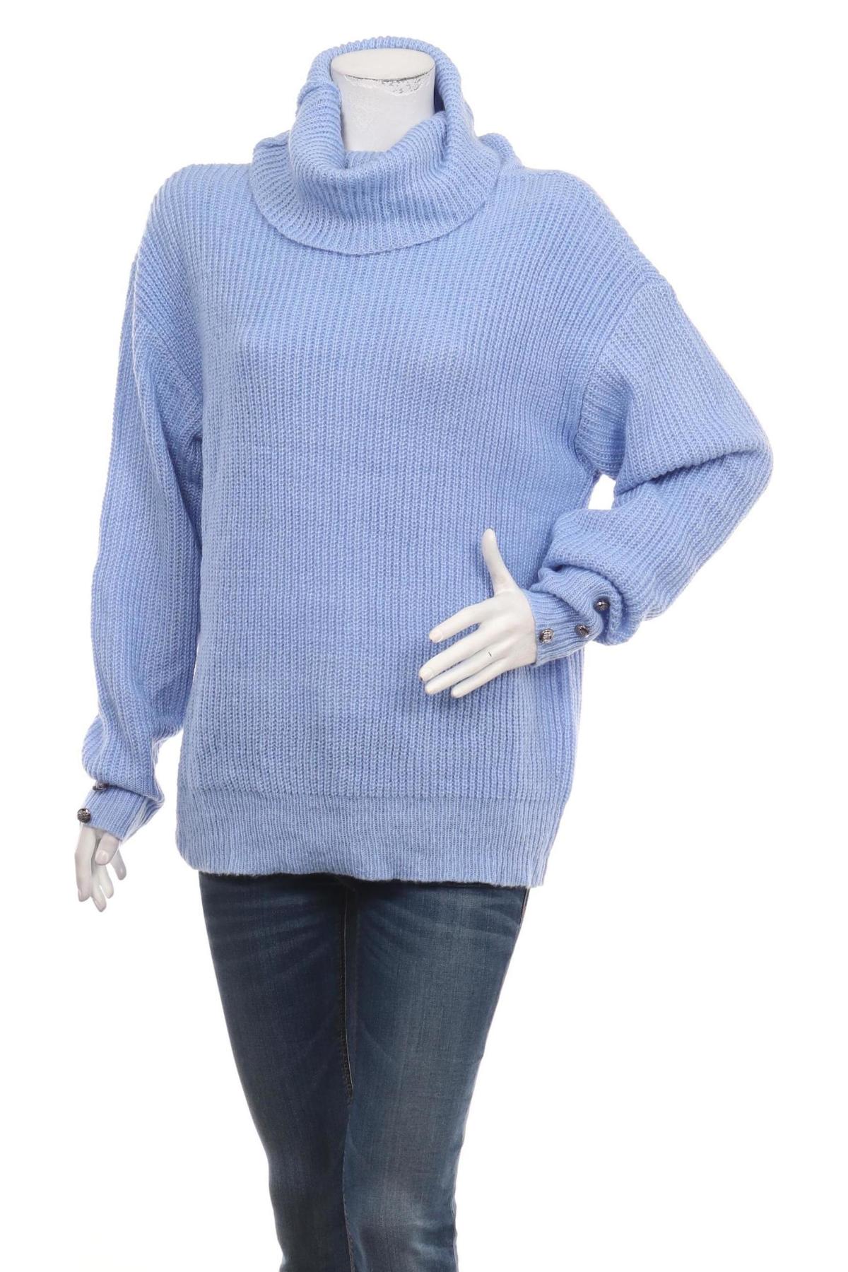 Пуловер с поло яка NO NAME1