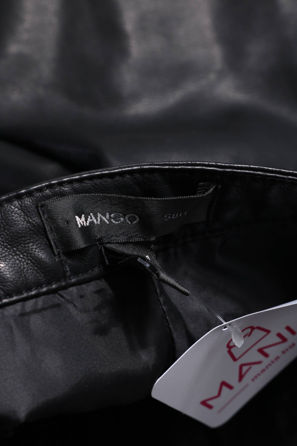 Кожени къси панталони MANGO3