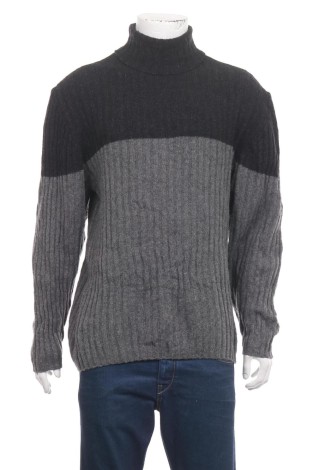 Пуловер с поло яка NO NAME