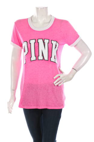 Тениска с щампа Pink By Victoria Secret - Mania Тениска с щампа Pink By Victoria Secret