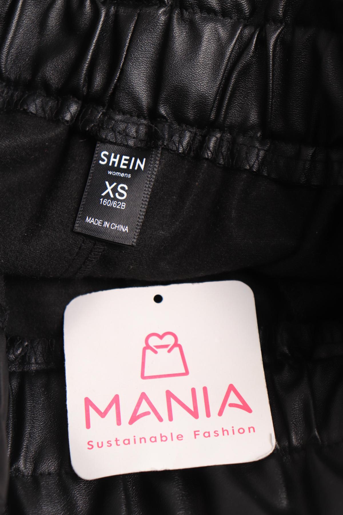 Кожени къси панталони SHEIN3