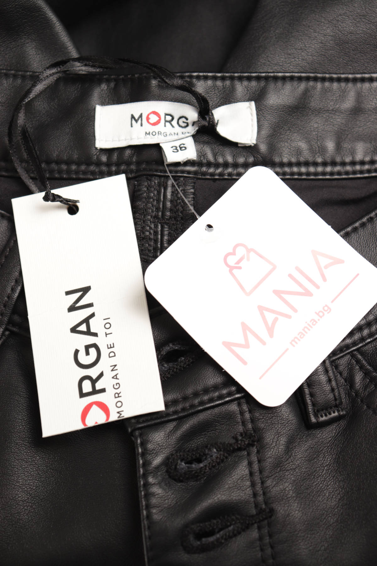 Кожен панталон MORGAN4