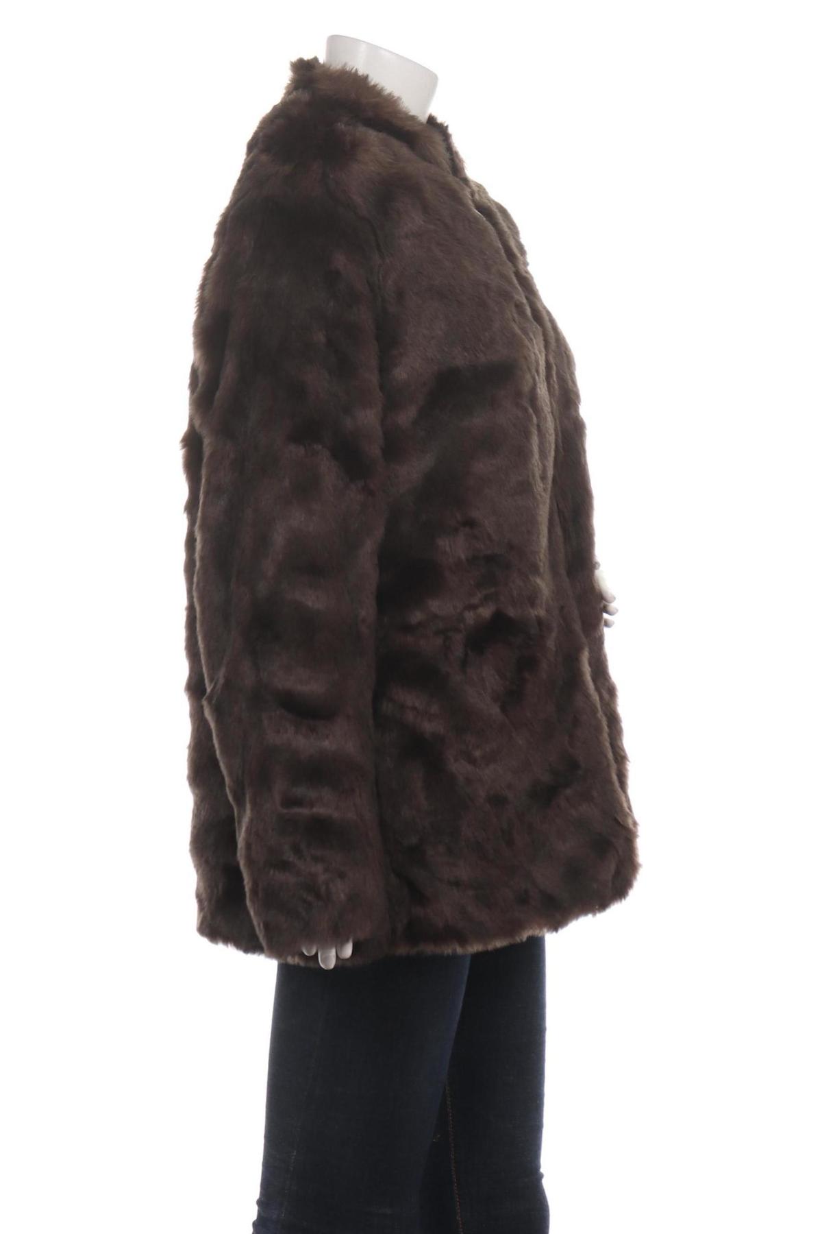 Палто с косъм VIOLETA BY MANGO3